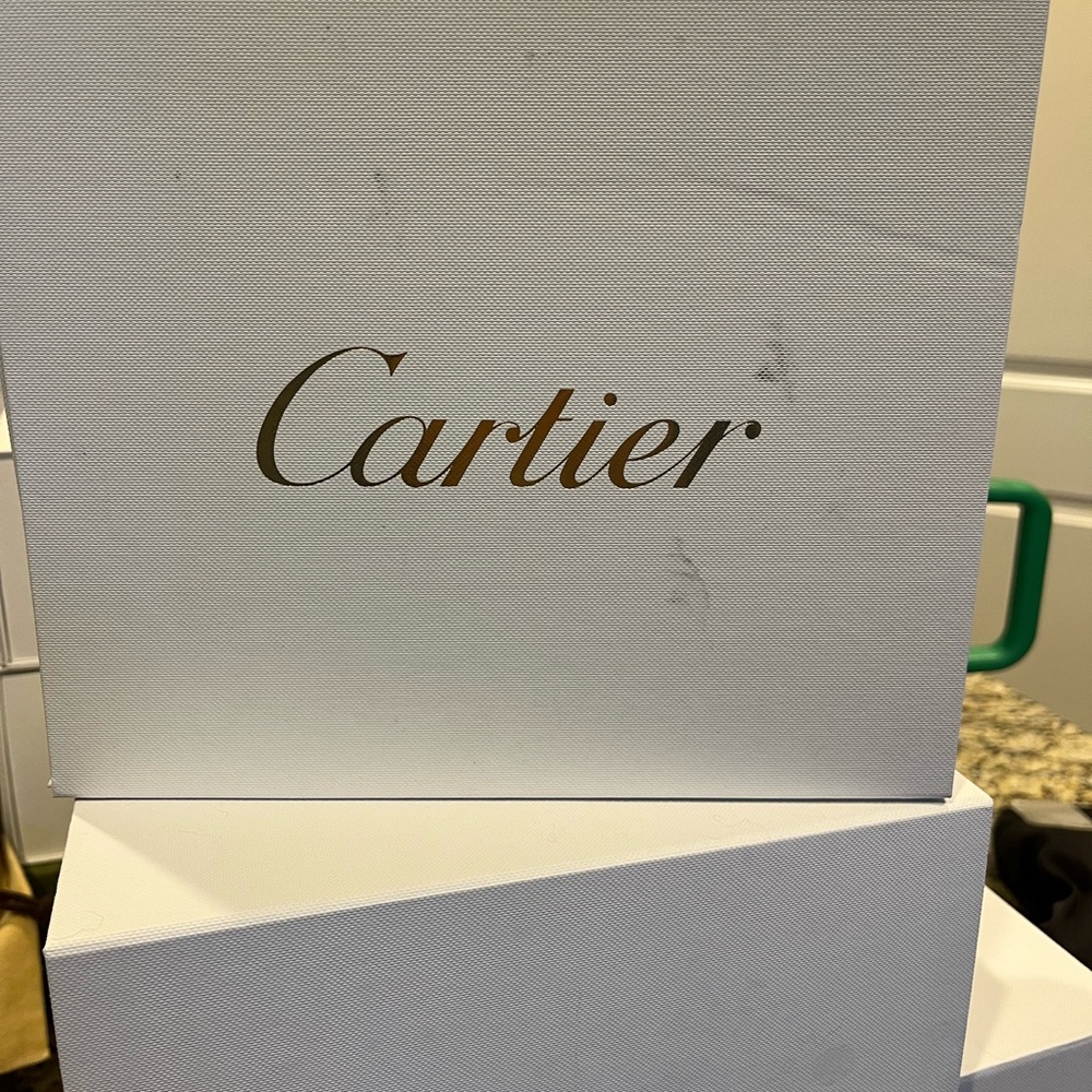 Cartier magnetic box, shopping bags. Authentic. Perfect to display!